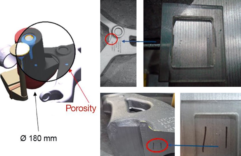 Fig. 1: Project optimized using simulation in the traditional way - some porosity still remained 